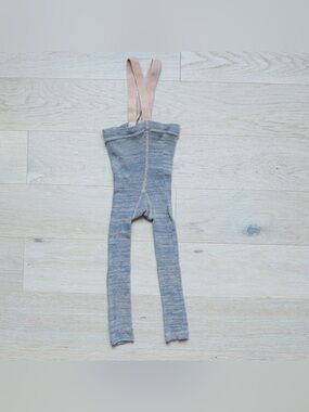 Silly Silas Footless Tights with Braces | Size 2–6 Months | EUC Organic